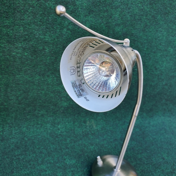VTG Stainless Steel Flexible Desk or Shop Lamp, 20in Height MCM EUC - Picture 3 of 11
